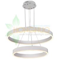 600x400 2 rings LED Circular Halo Suspended Ring LED Pendant