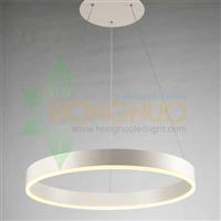 600 small ring Suspended Pendant circular led luminaire