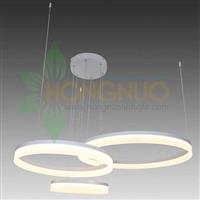 extra large High quality acrylic ring led pendant light  3 rings