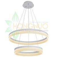 2 rings sacrylic ring Suspended Pendant LED circular luminaire