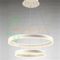 2 rings High quality acrylic ring twin pendant LED Light Fixture