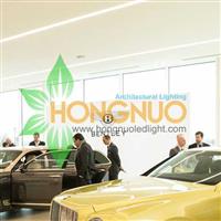 Auto Showroom Lighting Project Motor Show Recessed LED Linear Lighting